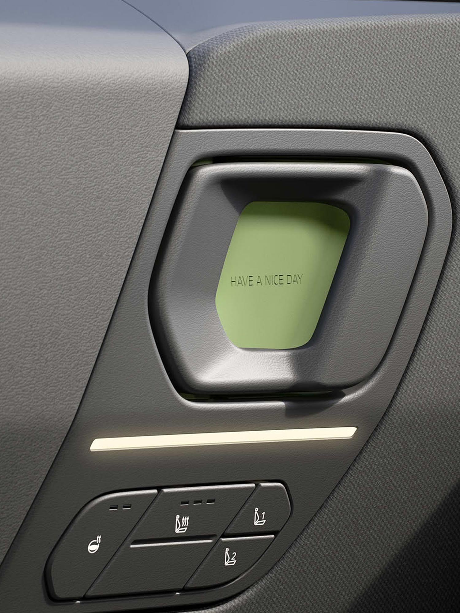 as Bild zeigt den Türgriff des EV2