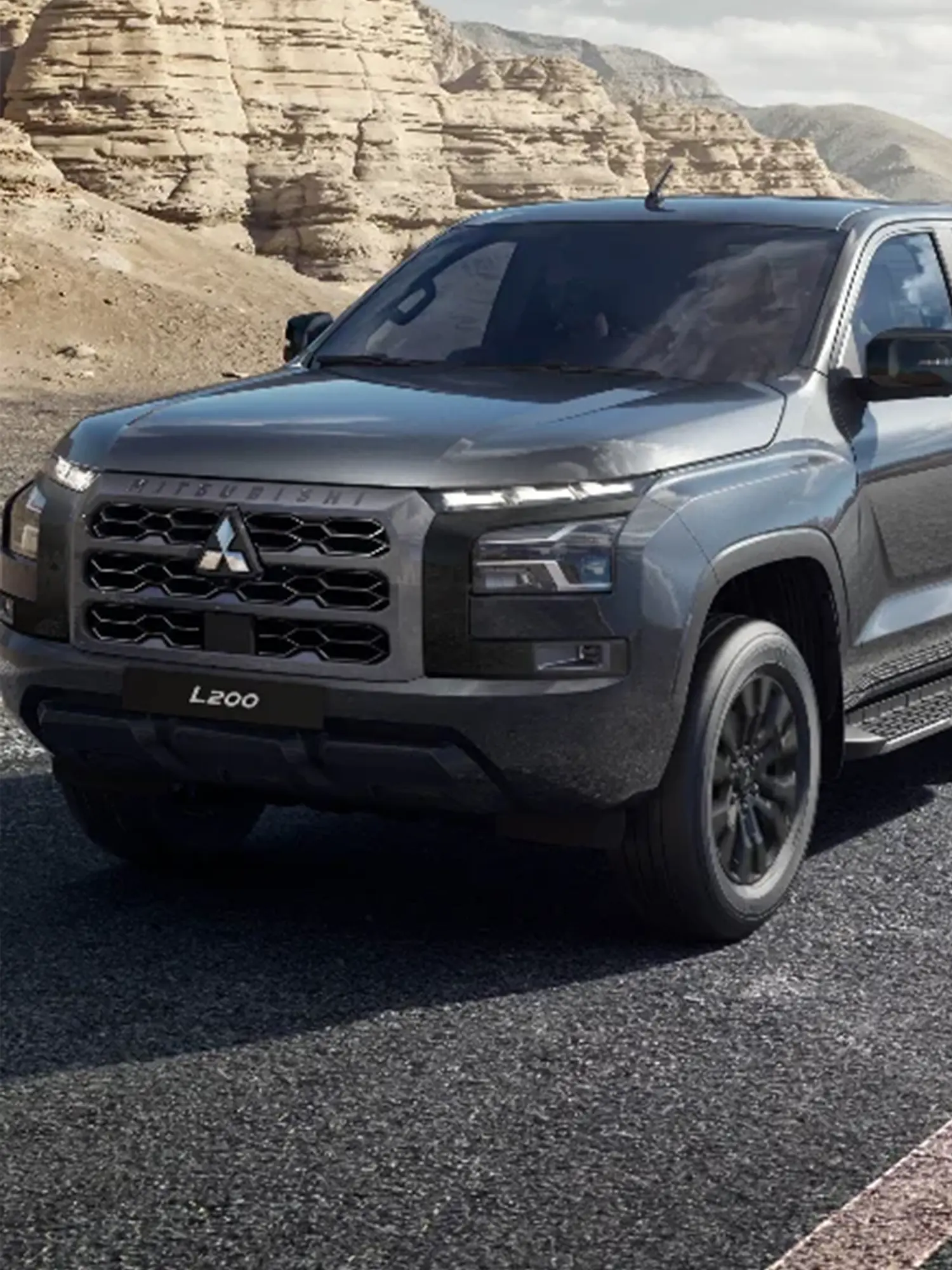 Robuste Designdetails des neuen Mitsubishi L200