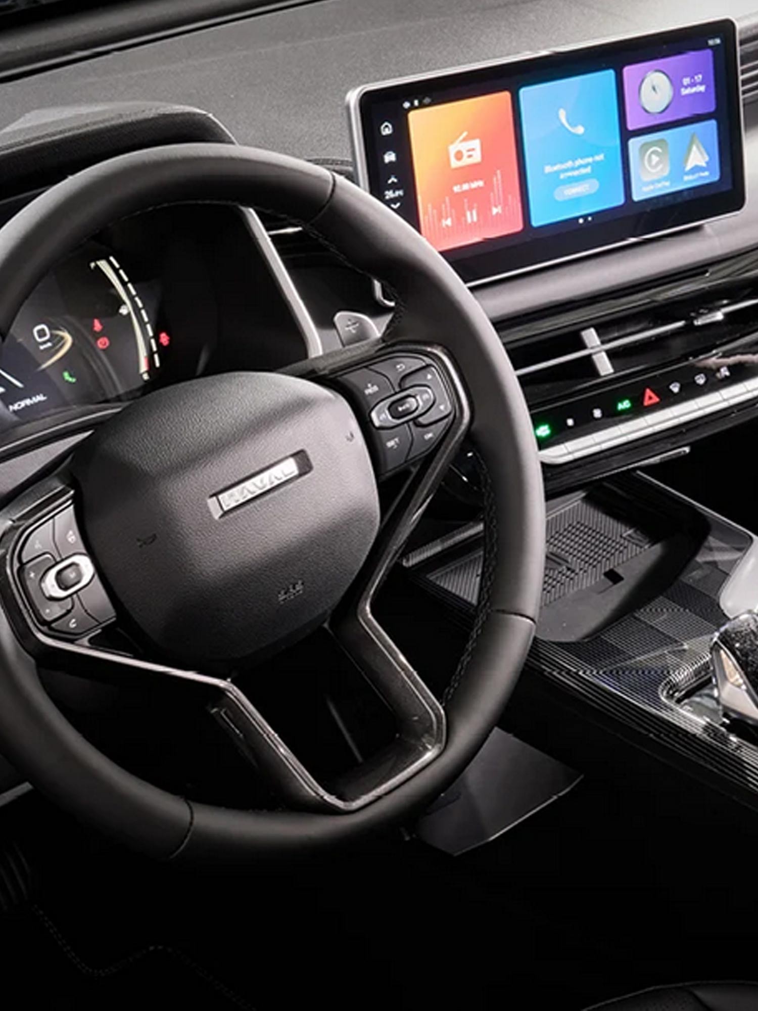 Das Bild zeigt das Lenkrad des Jolion Pro