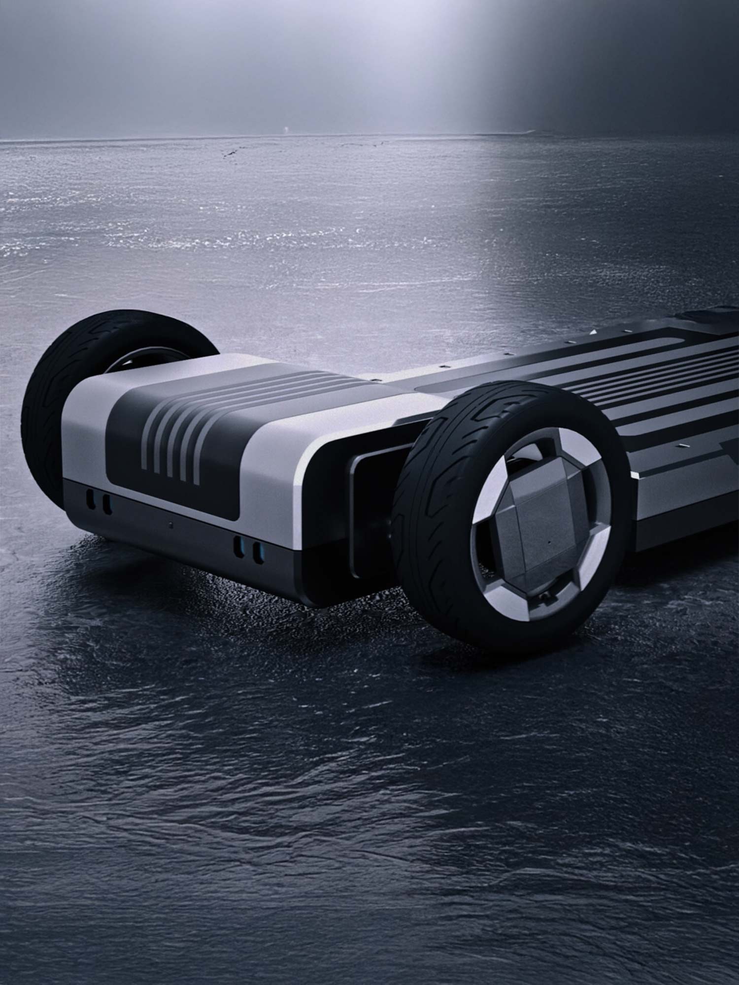 as Bild zeigt die Batterie Technik des PV5