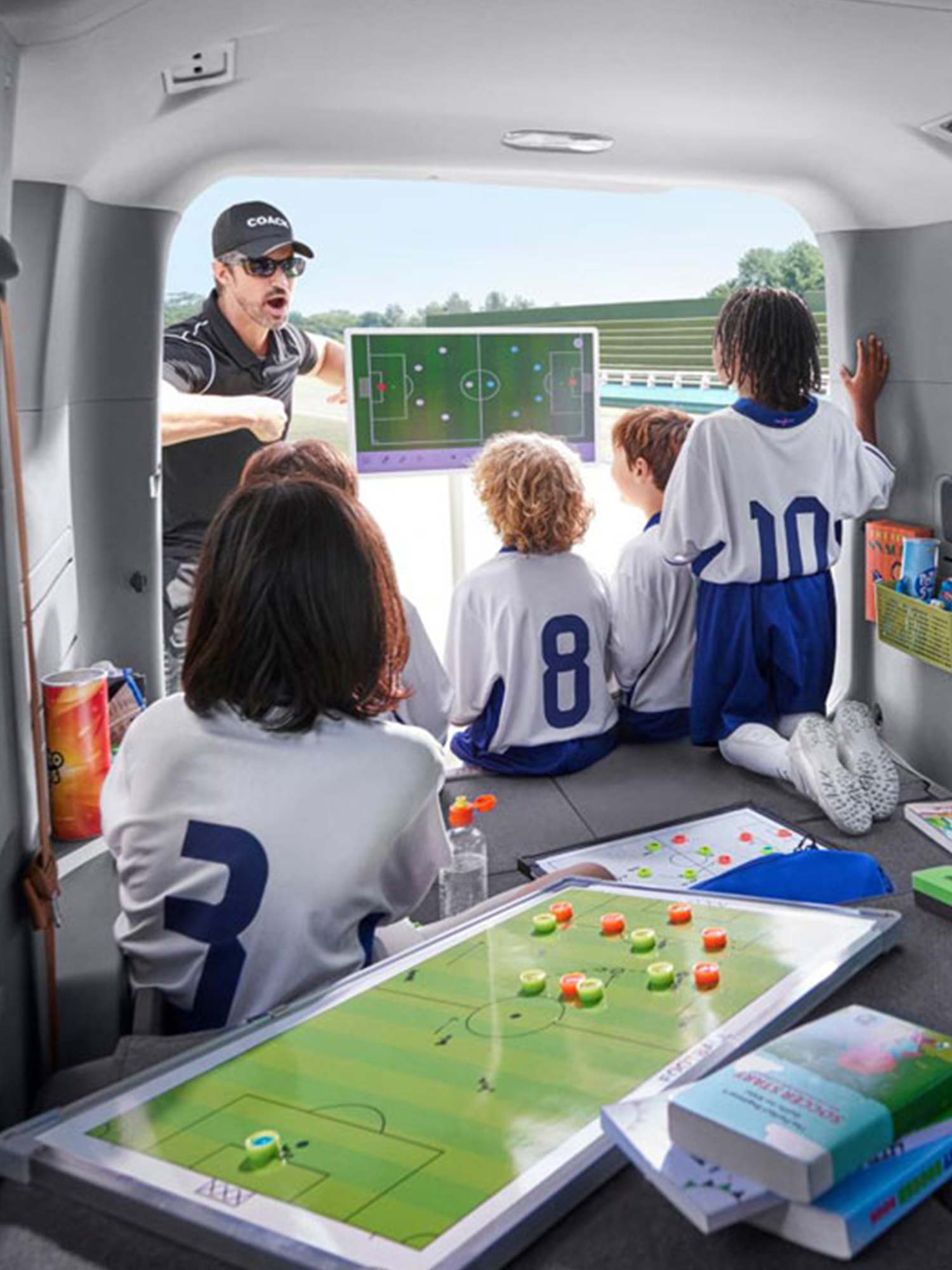 Das Bild zeigt den Stauraum des PV5