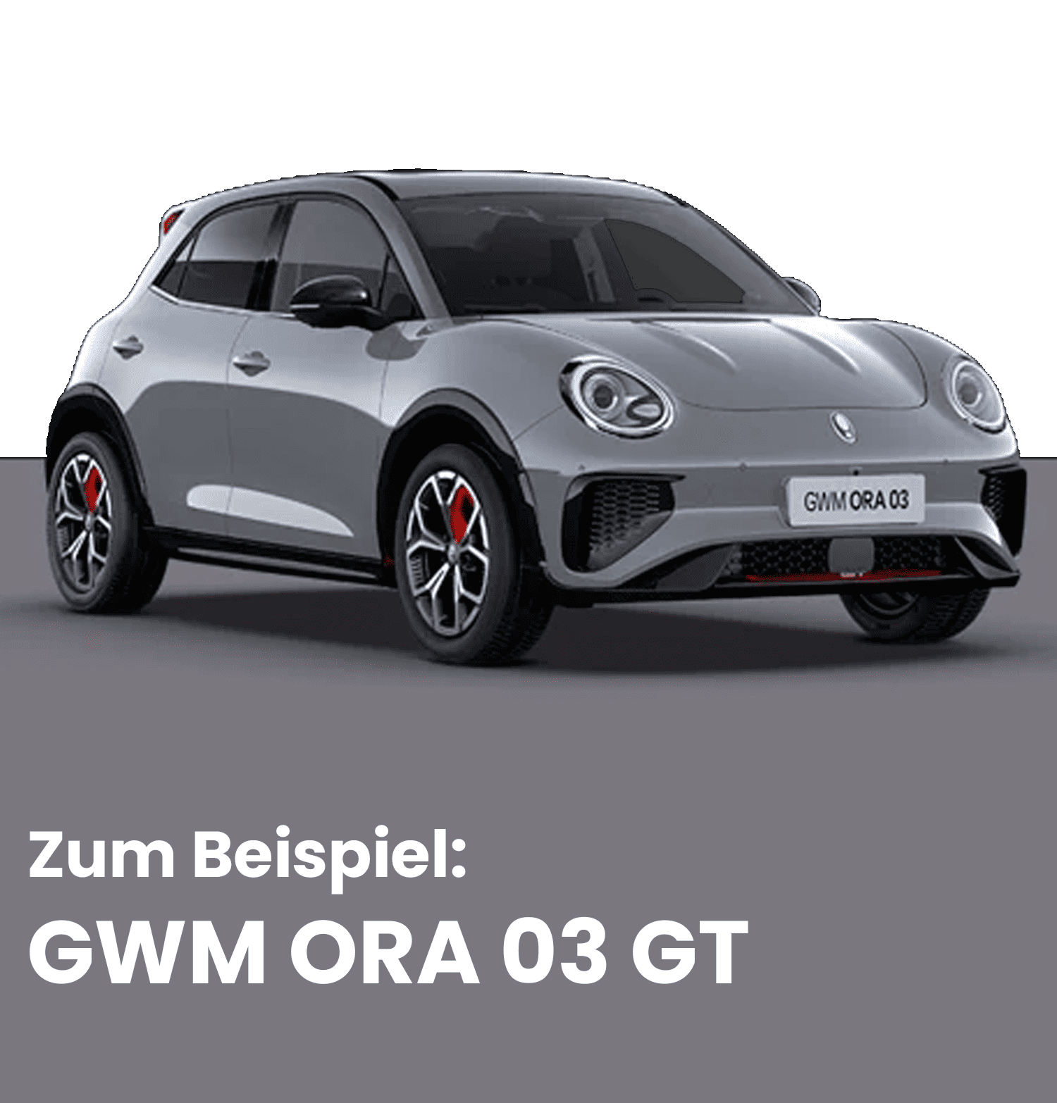 Das Bild zeigt den Ora 03 GT in grau